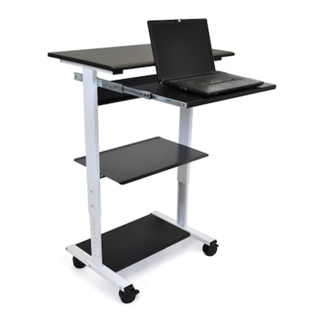 Fine-Line Three-Shelf Adjustable Stand Up Workstation FI3584180
